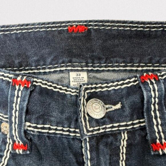 True Religion Men Straight Jeans Size 33 Inseam 34 - Picture 5 of 12